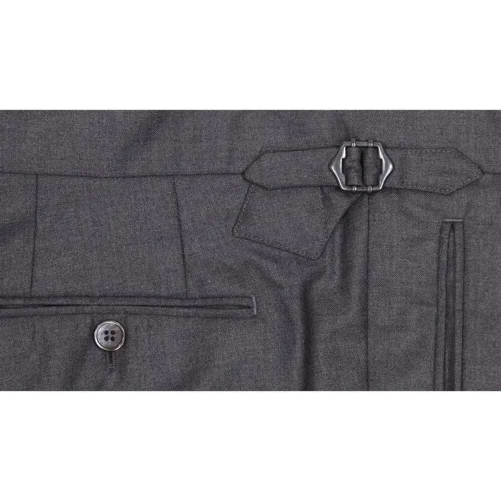 Men's Charcoal Dress Pants - Classic Tailored Trousers